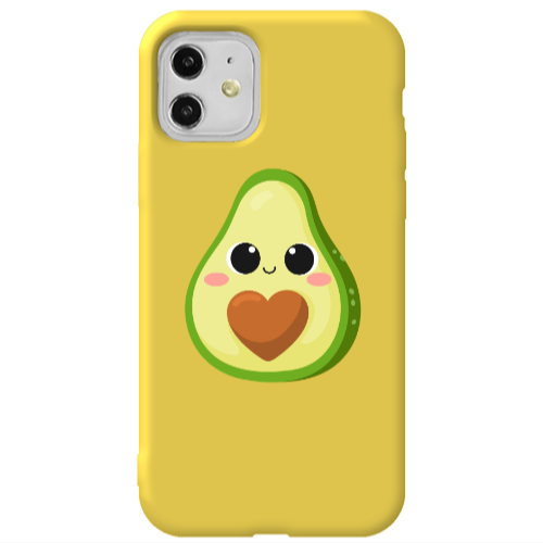 Apple iPhone 11  Baby avocado Yellow Colored Silicone TPU Θήκη