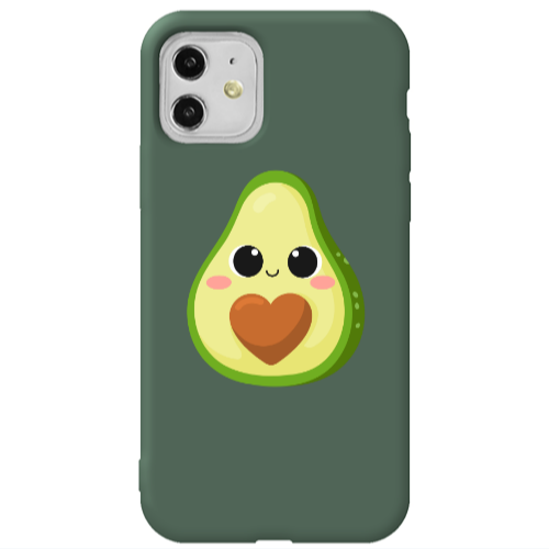 Apple iPhone 11  Baby avocado Dark Green Colored Silicone TPU Θήκη