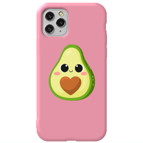 Apple iPhone 11 Pro Baby avocado Pink Colored Silicone TPU Θήκη