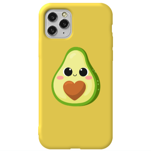 Apple iPhone 11 Pro Baby avocado Yellow Colored Silicone TPU Θήκη