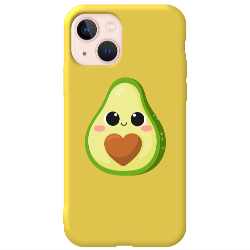 Apple iPhone 13 Baby avocado Yellow Colored Silicone TPU Θήκη