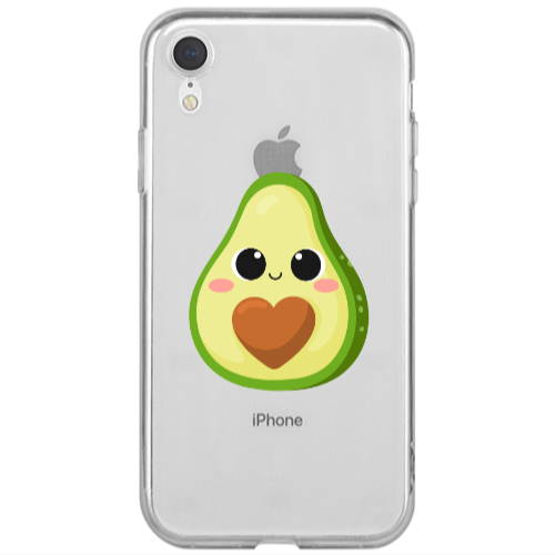 Apple iPhone Xr Baby avocado Transparent Silicone TPU Θήκη