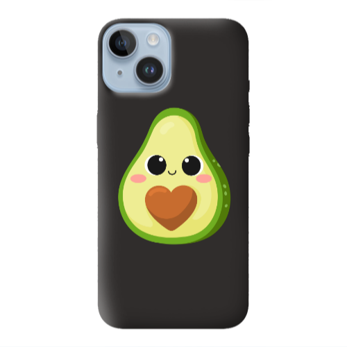Apple iPhone 14  Baby avocado Black Colored Silicone TPU Θήκη
