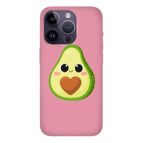 Apple iPhone 14 Pro  Baby avocado Pink Colored Silicone TPU Θήκη