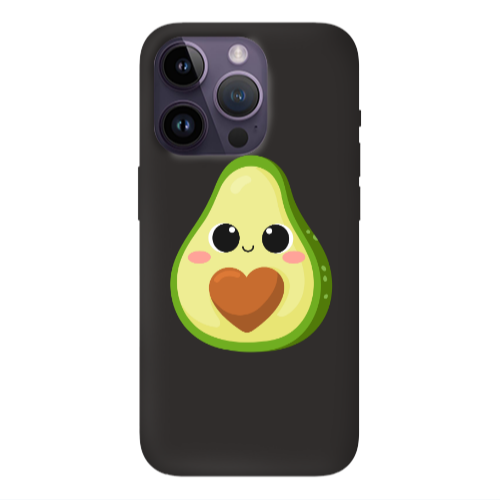 Apple iPhone 14 Pro  Baby avocado Black Colored Silicone TPU Θήκη