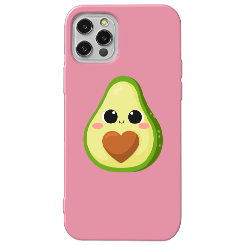Apple iPhone 13 Pro Baby avocado Pink Colored Silicone TPU Θήκη