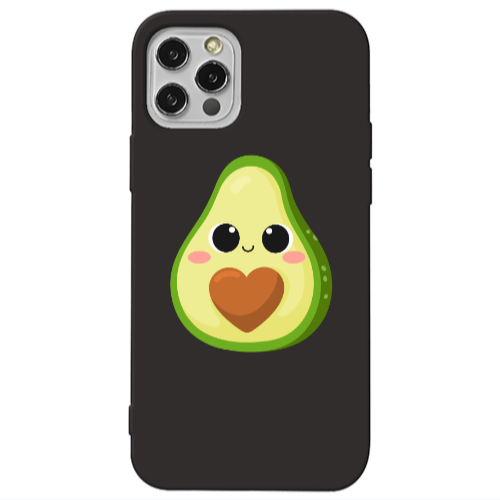 Apple iPhone 13 Pro Baby avocado Black Colored Silicone TPU Θήκη