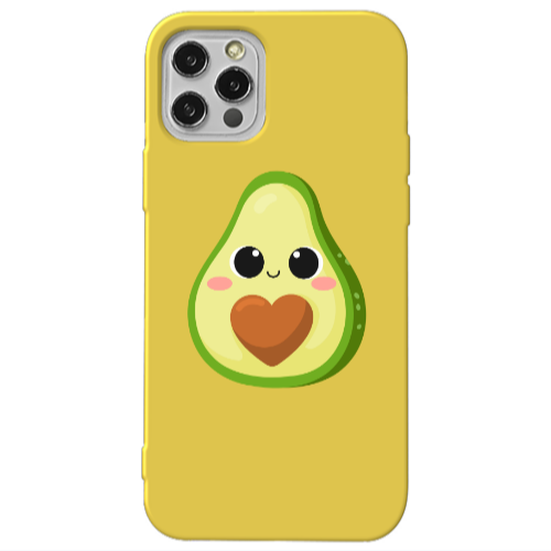 Apple iPhone 13 Pro Baby avocado Yellow Colored Silicone TPU Θήκη