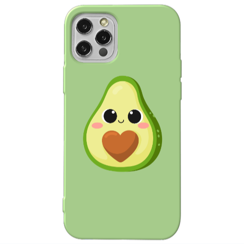 Apple iPhone 12 Pro Max Baby avocado Light Green Colored Silicone TPU Θήκη