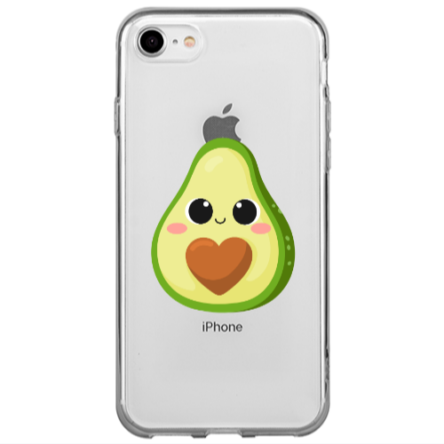 Apple iPhone 7 Baby avocado Transparent Silicone TPU Θήκη