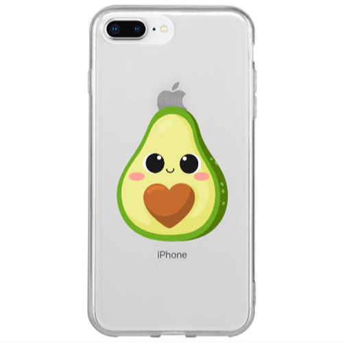 Apple iPhone 7 Plus Baby avocado Transparent Silicone TPU Θήκη