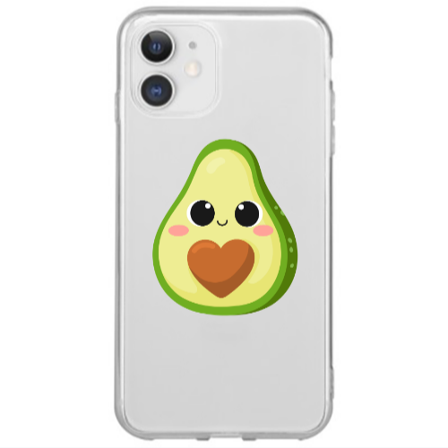Apple iPhone 12 Mini Baby avocado Transparent Silicone TPU Θήκη