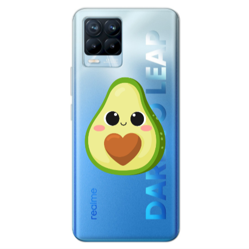 Realme 8 Pro Baby avocado Transparent Silicone TPU Θήκη