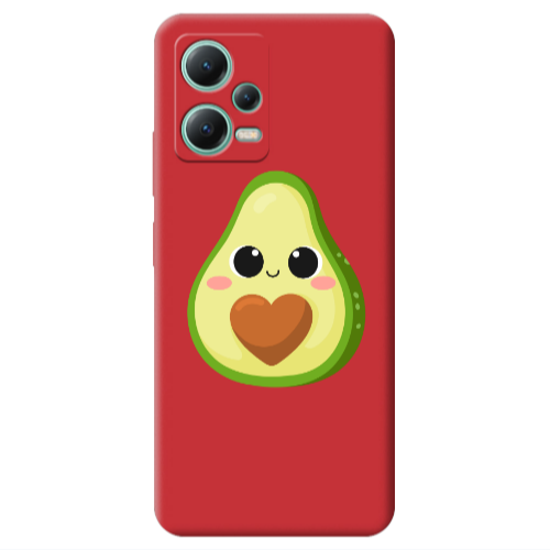 Xiaomi Redmi Note 12 Pro 5G Baby avocado Red Colored Silicone TPU Θήκη
