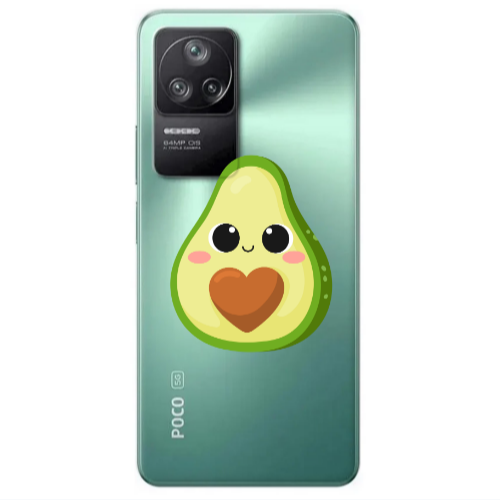 Xiaomi Poco F4 Baby avocado Transparent Silicone TPU Θήκη
