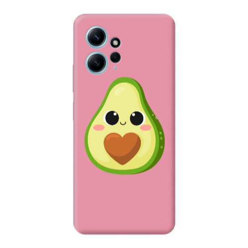 Xiaomi Redmi Note 12 4G Baby avocado Pink Colored Silicone TPU Θήκη