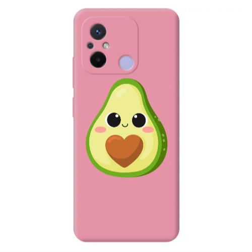 Xiaomi Redmi 12C Baby avocado Pink Colored Silicone TPU Θήκη