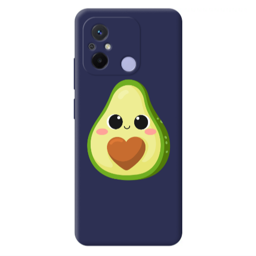 Xiaomi Redmi 12C Baby avocado Dark blue Colored Silicone TPU Θήκη