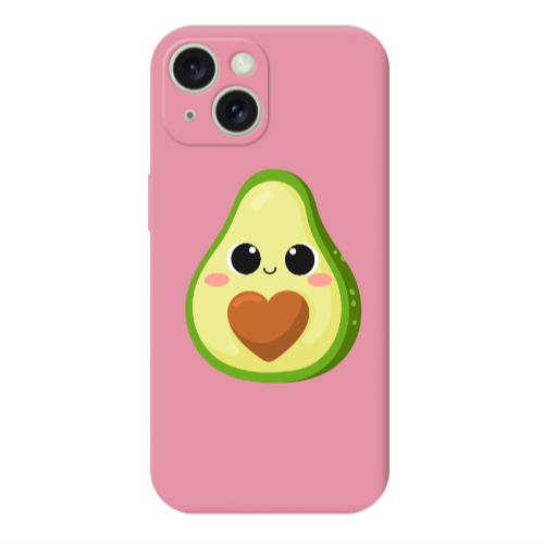 Apple iPhone 15 Plus Baby avocado Pink Colored Silicone TPU Θήκη