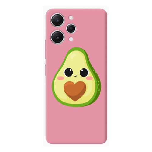 Xiaomi Redmi 12 Baby avocado Pink Colored Silicone TPU Θήκη