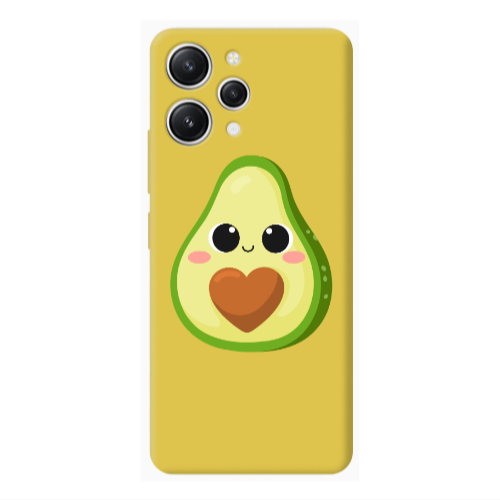 Xiaomi Redmi 12 Baby avocado Yellow Colored Silicone TPU Θήκη