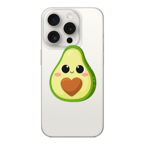 Apple iPhone 15 Pro Max Baby avocado Transparent Silicone TPU Θήκη