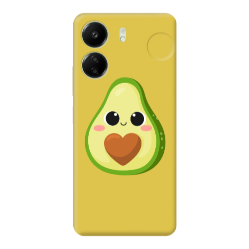 Xiaomi Redmi 13C Baby avocado Yellow Colored Silicone TPU Θήκη