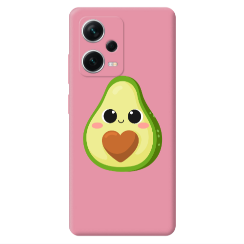 Xiaomi Poco X5 Baby avocado Pink Colored Silicone TPU Θήκη