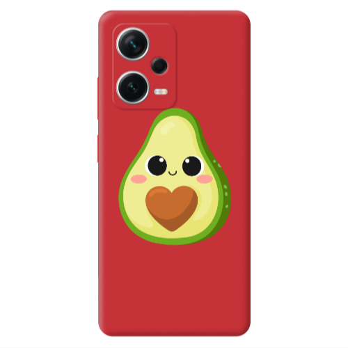 Xiaomi Poco X5 Baby avocado Red Colored Silicone TPU Θήκη