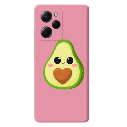 Xiaomi Poco X5 Pro Baby avocado Pink Colored Silicone TPU Θήκη