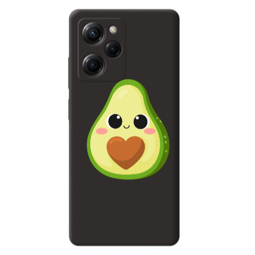 Xiaomi Poco X5 Pro Baby avocado Black Colored Silicone TPU Θήκη