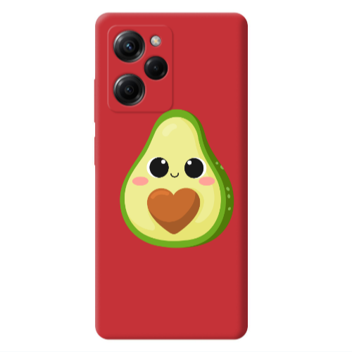 Xiaomi Poco X5 Pro Baby avocado Red Colored Silicone TPU Θήκη