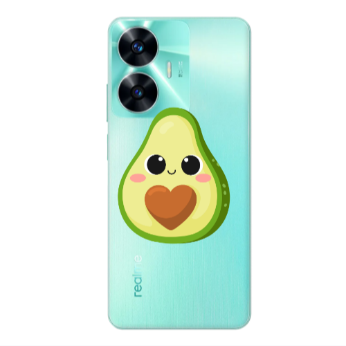 Realme C55 Baby avocado Transparent Silicone TPU Θήκη