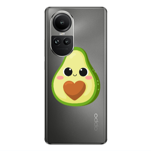 Oppo Reno10 5G Baby avocado Transparent Silicone TPU Θήκη