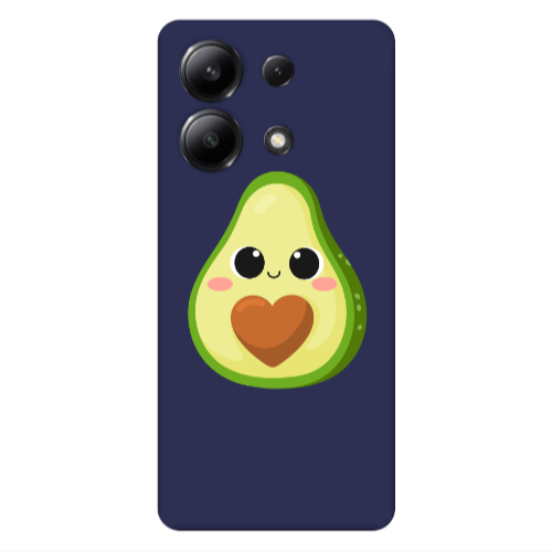 Xiaomi Redmi Note 13 4G Baby avocado Dark blue Colored Silicone TPU Θήκη