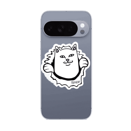 Google Pixel 10 Pro XL White cat Transparent Silicone TPU Θήκη