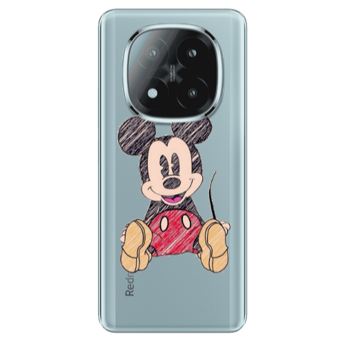 Xiaomi Redmi Note 14 Pro + 5g Mickey mouse 2 Transparent Silicone TPU Θήκη