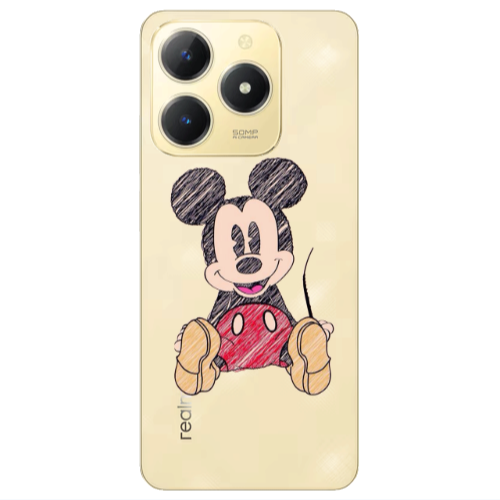 Realme C61 Mickey mouse 2 Transparent Silicone TPU Θήκη