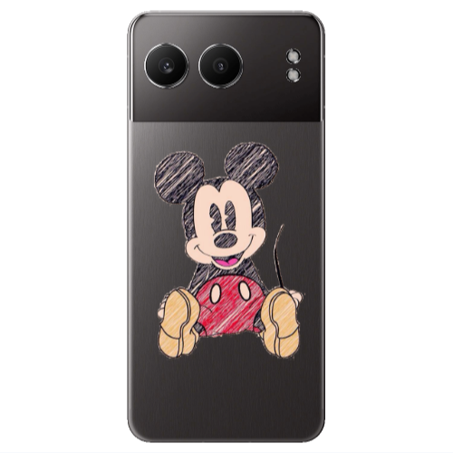 Oneplus Nord 4 Mickey mouse 2 Transparent Silicone TPU Θήκη