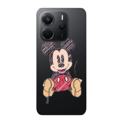 Xiaomi Redmi Note 14 Mickey mouse 2 Transparent Silicone TPU Θήκη