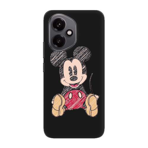 Honor Magic 400 Mickey mouse 2 Black Colored Silicone TPU Θήκη