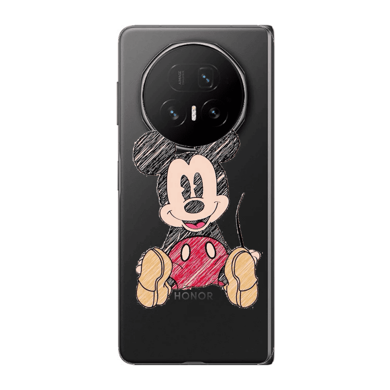 Honor Magic V5 Mickey mouse 2 Transparent Silicone TPU Θήκη