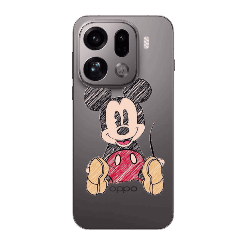 Oppo Find X9 Pro Mickey mouse 2 Transparent Silicone TPU Θήκη