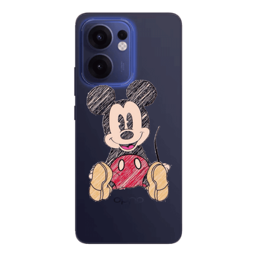 Oppo Reno13 FS Mickey mouse 2 Transparent Silicone TPU Θήκη