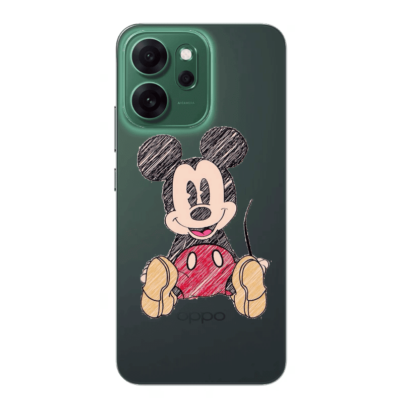 Oppo Reno 14 FS Mickey mouse 2 Transparent Silicone TPU Θήκη