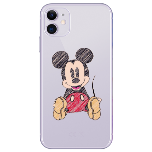 Apple iPhone 11  Mickey mouse 2 Transparent Silicone TPU Θήκη