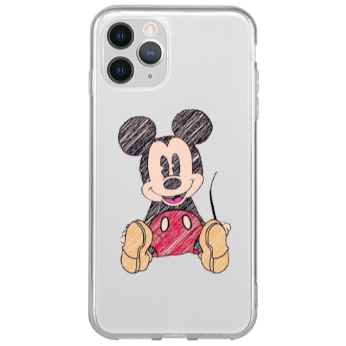 Apple iPhone 13 Pro Max Mickey mouse 2 Transparent Silicone TPU Θήκη