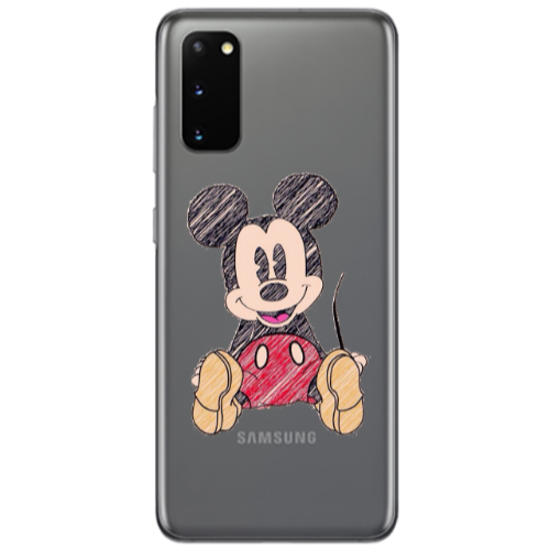 Samsung S20 Mickey mouse 2 Transparent Silicone TPU Θήκη