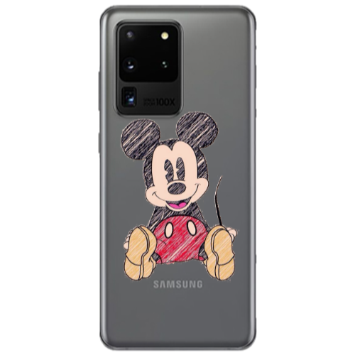 Samsung S20 Ultra Mickey mouse 2 Transparent Silicone TPU Θήκη