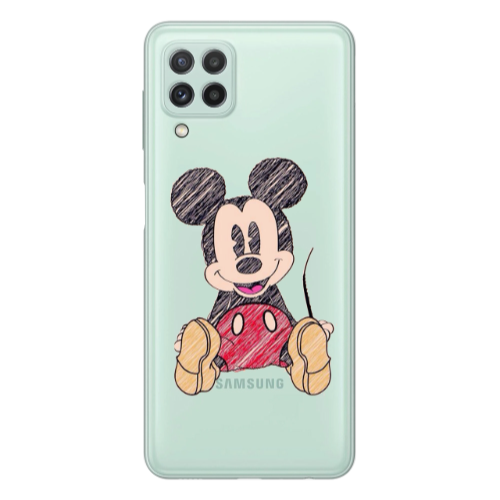 Samsung A22 4G Mickey mouse 2 Transparent Silicone TPU Θήκη